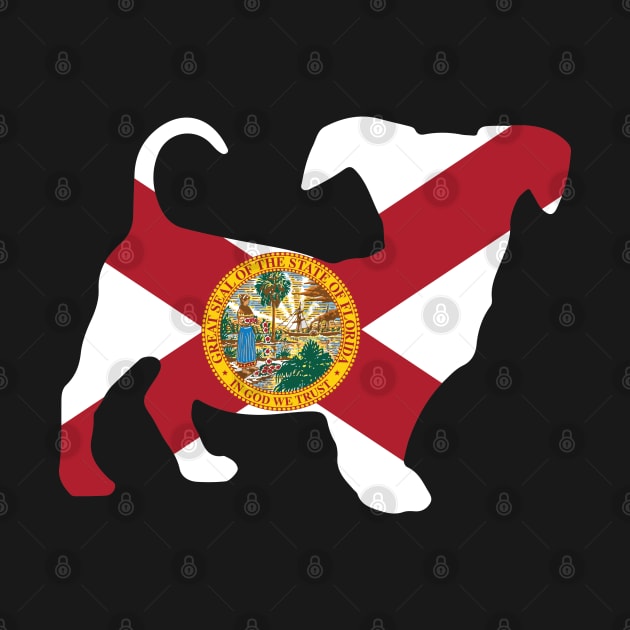 Chiweenie Dog Lover Florida Flag by ryanjaycruz