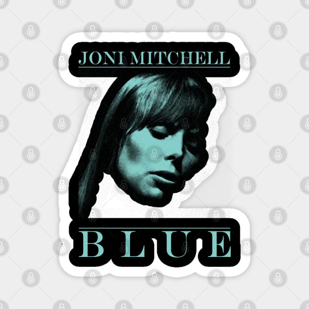 Joni Blue Magnet by Princess Bones Artwork