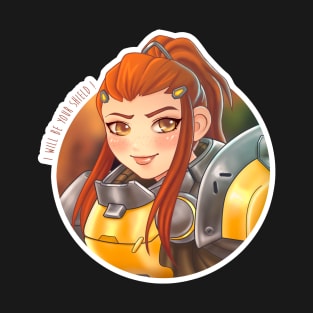 I Will be your Shield! Brigitte Cosplay Fanart T-Shirt