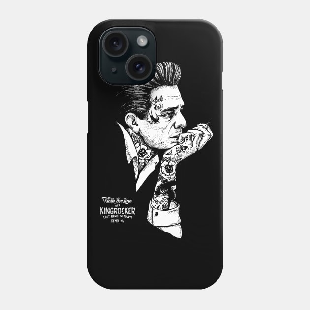 Johnny Cash Only Phone Case by Kingrocker Clothing