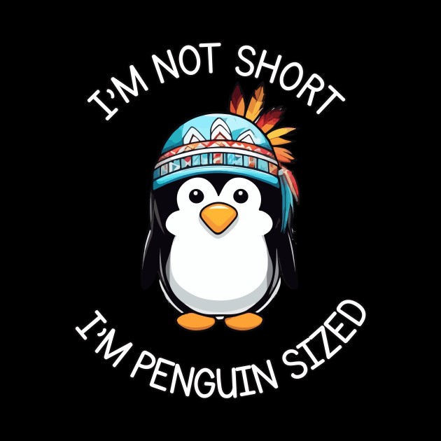 I'm Not Short, I'm Penguin Sized - Funny Native American Penguin by Rishirt