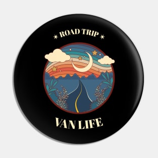 Van Life - Road Trip Psychedelic Design Pin