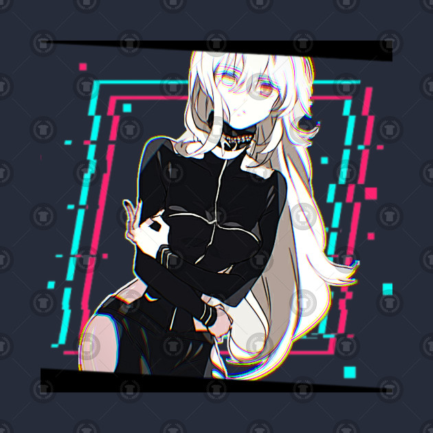 Anime Girl Glitch Aesthetic - Anime - T-Shirt | TeePublic