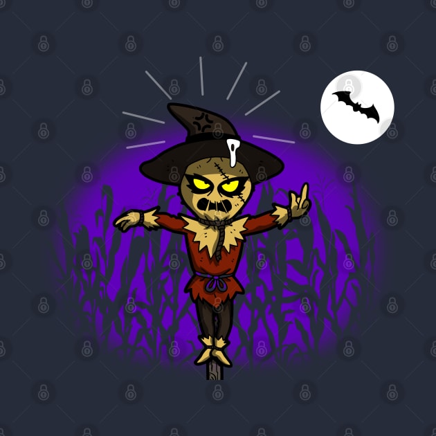 Superhero Vigilante Inspired Funny Scarecrow Pooped By a Bat by BoggsNicolas