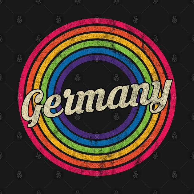 Germany - Retro Rainbow Faded-Style by MaydenArt