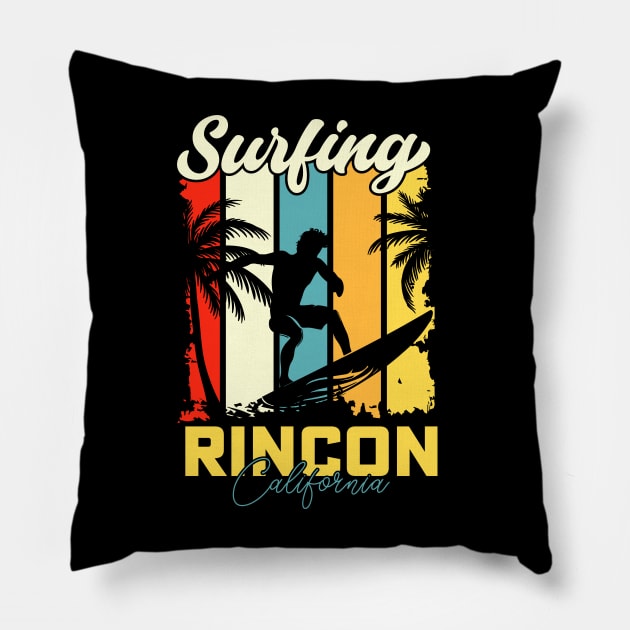 Surfing | Rincon, Puerto Rico Pillow by T-shirt US