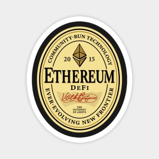 Ethereum Beer Label Magnet