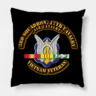 3rd Squadron, 17th Cavalry with SVC Ribbon Pillow