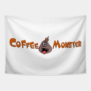 Funny Coffee Monster Tapestry