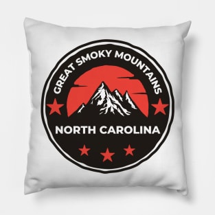 Great Smoky Mountains North Carolina - Travel Pillow