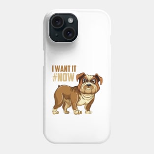 Bull Dog Angry T-shirt Phone Case