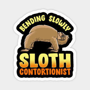 Funny Sloth Bending slowly sloth contortionist Yoga Gymnastics Magnet