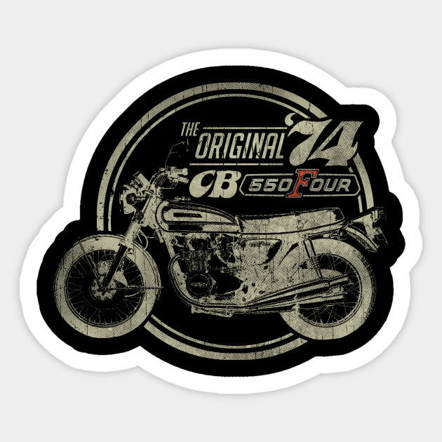 The Original CB550 Four - Motorcycle Racing - Sticker ...
