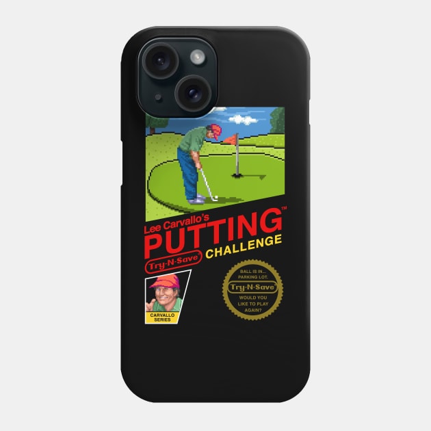 Lee Carvallo's Putting Challenge Phone Case by CoDDesigns