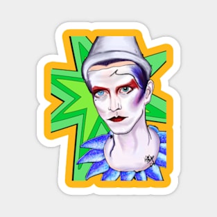 Pierrot Bowie Magnet