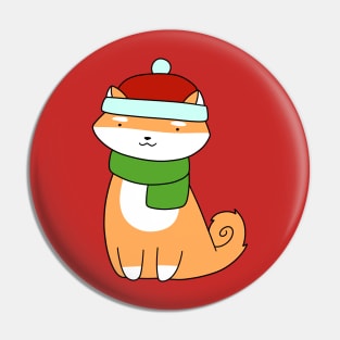 Winter Shiba Pin