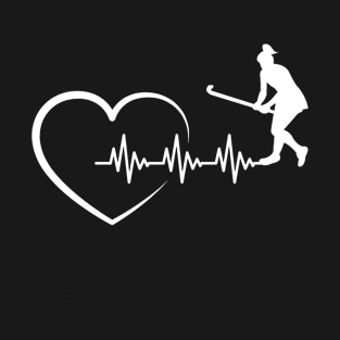 Your Hockey Heartbeats line Sport Gift Art TShirt T-Shirt