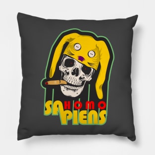 Homo Sapiens Skull. Pillow