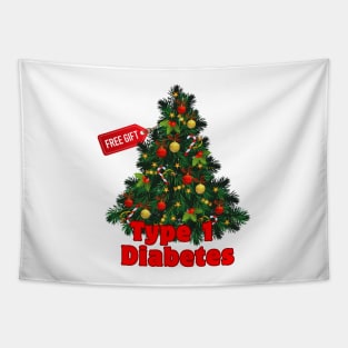 Diabetes Christmas Tree Free Gift Type 1 Diabetes Tapestry