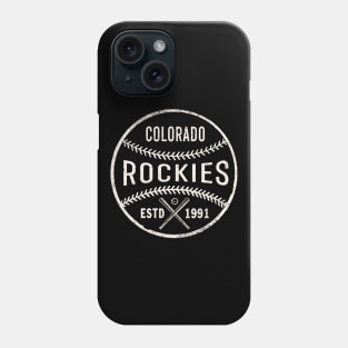Vintage Colorado Rockies by Buck Tee Originals Phone Case
