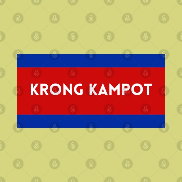 Krong Kampot City in Cambodian Flag Colors by aybe7elf