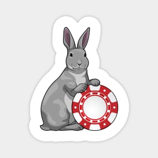 Rabbit Poker Poker chips Magnet