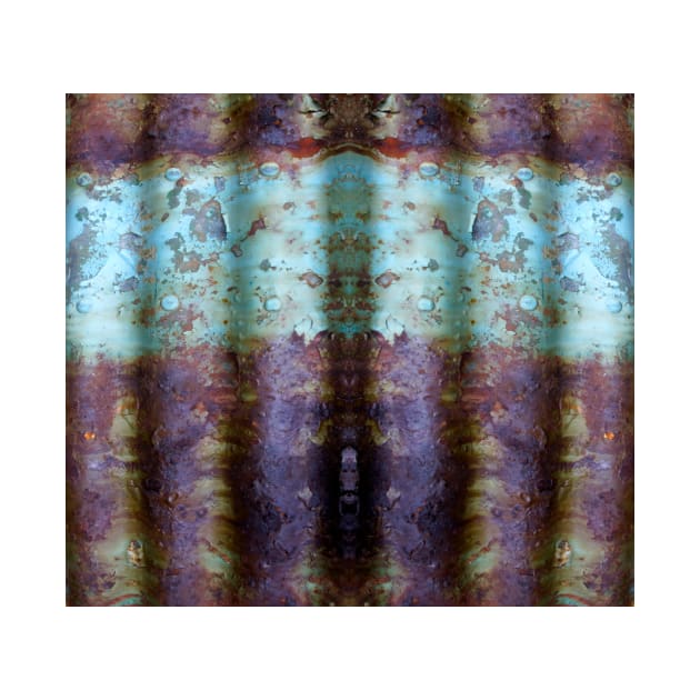 Corrugated Abstract in Purple and Blue - by Avril Thomas by MagpieSprings