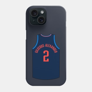 Shai Gilgeous-Alexander Oklahoma City Jersey Qiangy Phone Case