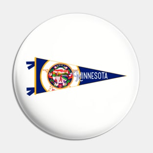 Minnesota Flag Pennant Pin