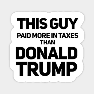 This Guy Paid More in Taxes than Donald Trump Magnet