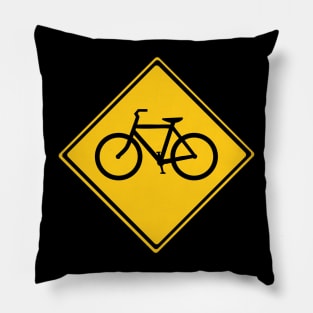 Road Sign Bicycle Pillow