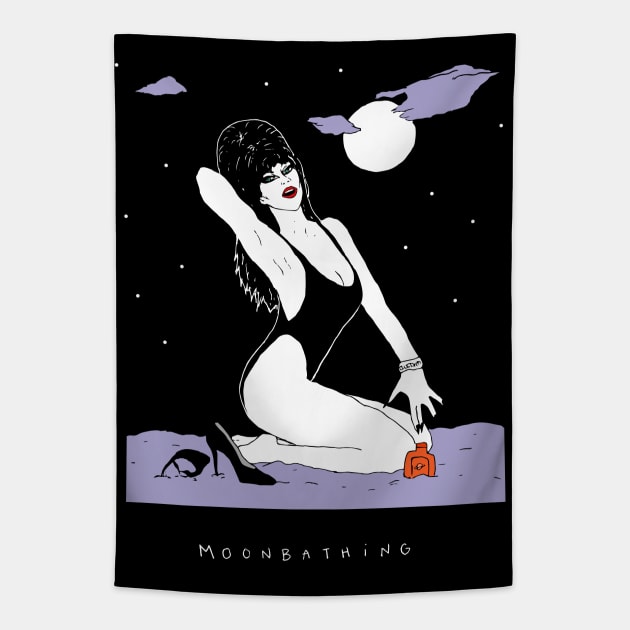 Moonbathing Tapestry by whos-morris