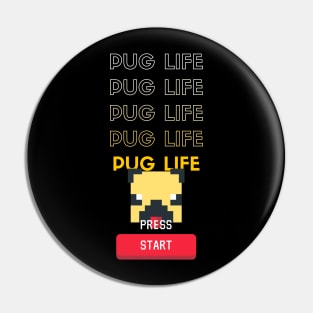 Gamer Pug Life Pin