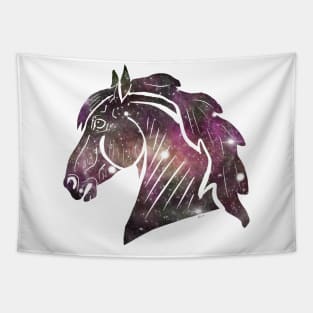 Galaxy horse profile Tapestry