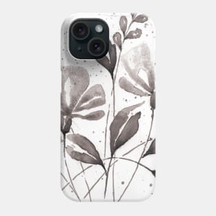 Silver and Green - BW - Full Size Image Phone Case