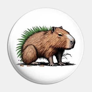 Punk Capybara Pin