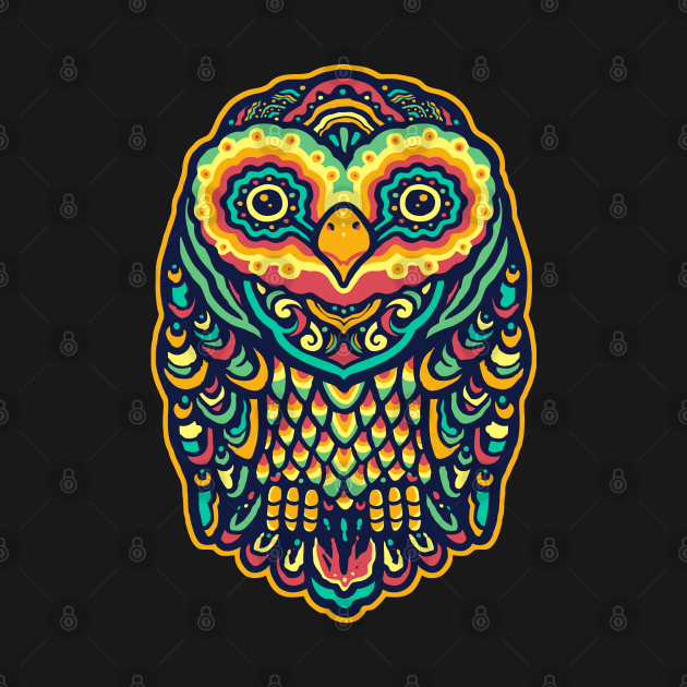 Mandala Owl by TambuStore