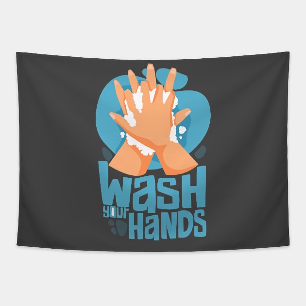 wash your hands Tapestry by Alg0rany