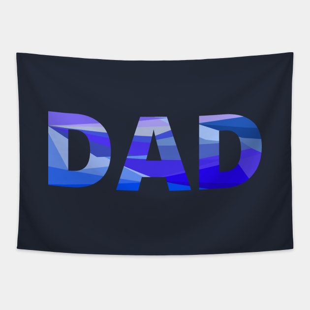 Dad pastel colors cubes for proud fathers, new fathers, father's day Tapestry by strangelyhandsome