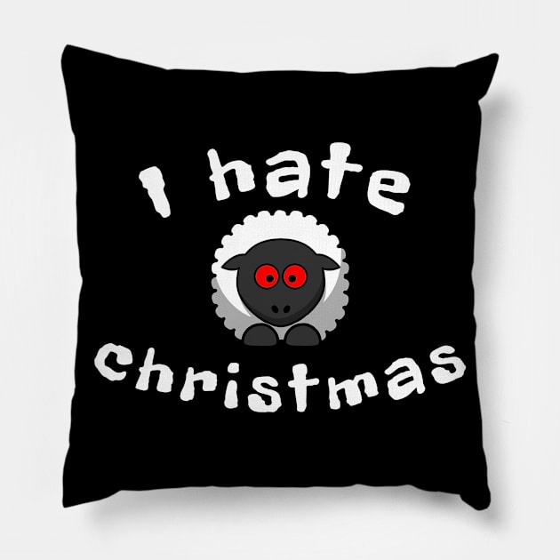 I Hate Christmas Pillow by Mamon