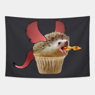 Hedgehog Muffin Dragon Tapestry