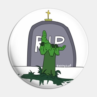 Creepy Graveyard Rising Pin