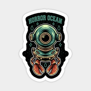 horror ocean Magnet