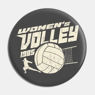 Womens volleyball retro vintage 80s Pin