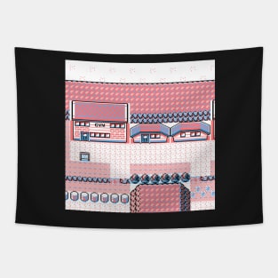 Fuchsia City Tapestry