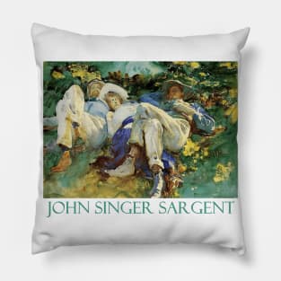 Siesta by John Singer Sargent Pillow