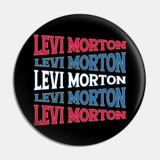 NATIONAL TEXT ART LEVI MORTON Pin