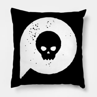 Hipster Skull - Skull Icon Skull Design Gothic Punk Skull Vintage Distressed Pillow