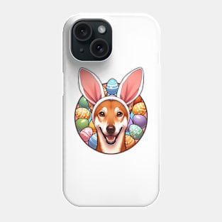 Cirneco dell'Etna with Bunny Ears Celebrates Easter Phone Case