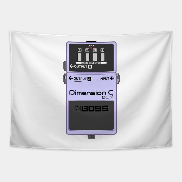 Boss DC-2 Dimension C Guitar Effect Pedal Tapestry by conform